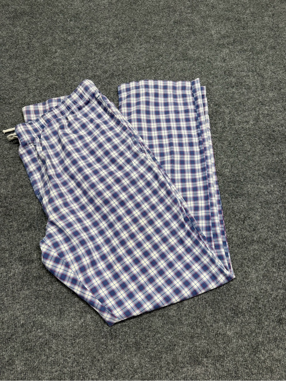 Vineyard Vines Blue and White Plaid Joggers